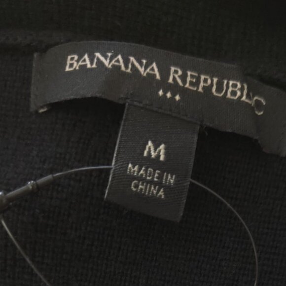 Banana Republic Long Medium Open Front Black Cardigan - Picture 10 of 14